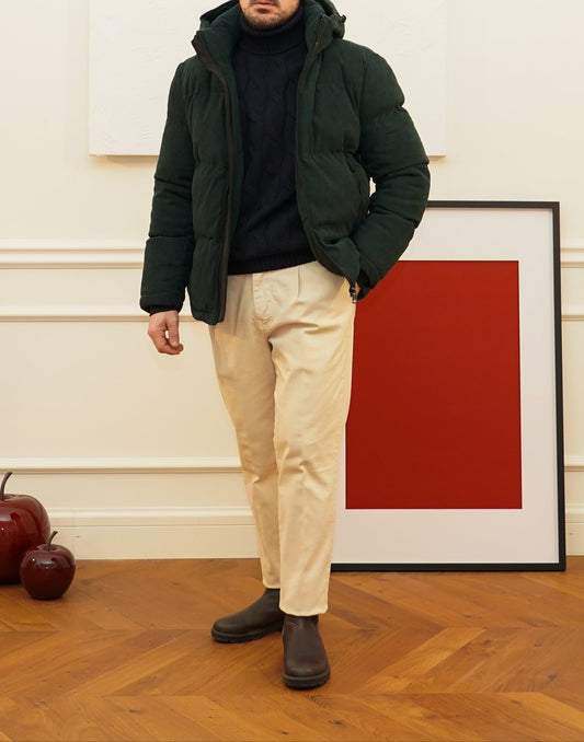 THOMAS VELVET DOWN JACKET