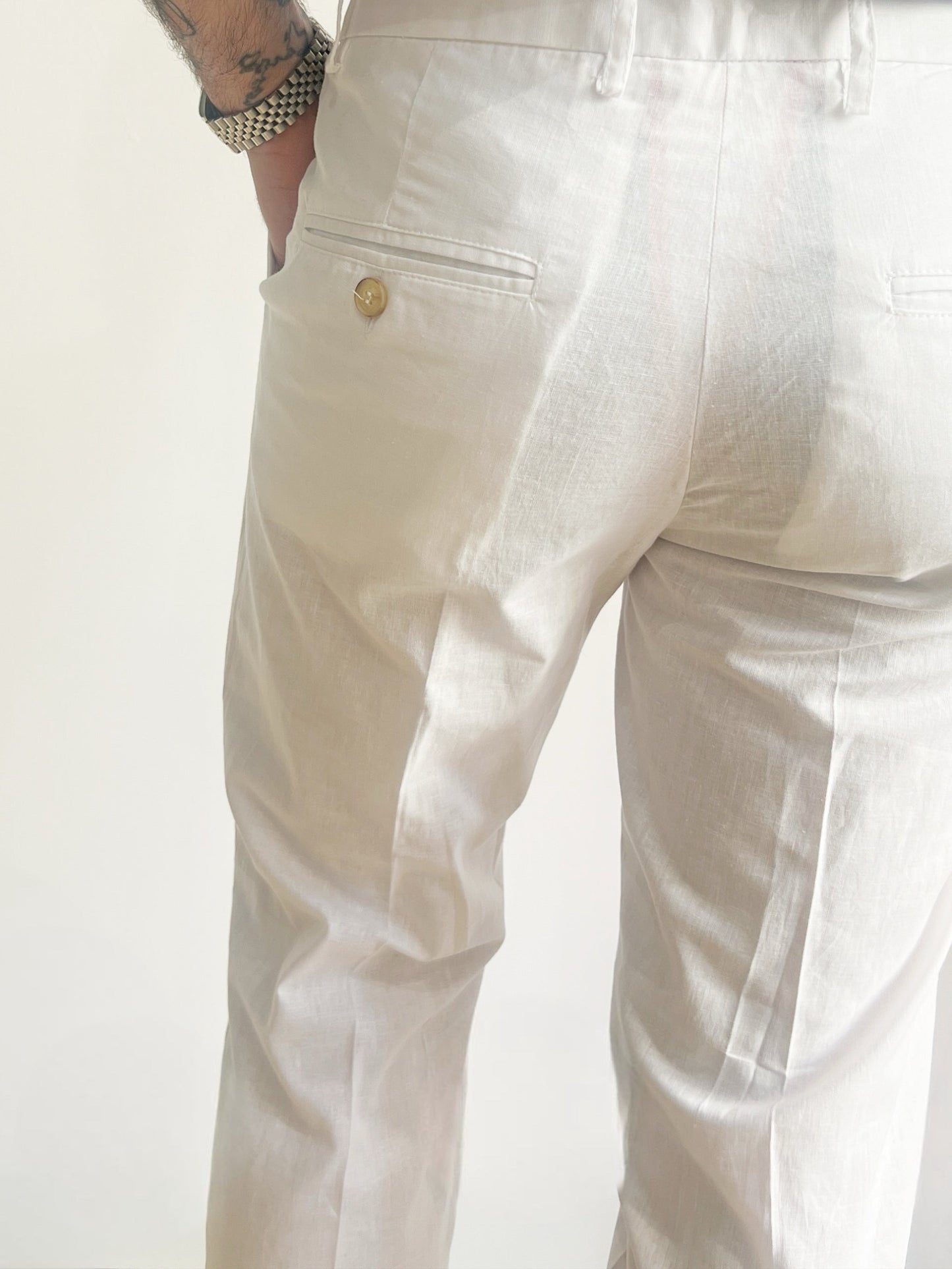 PANTALONE IN LINO HARRISON