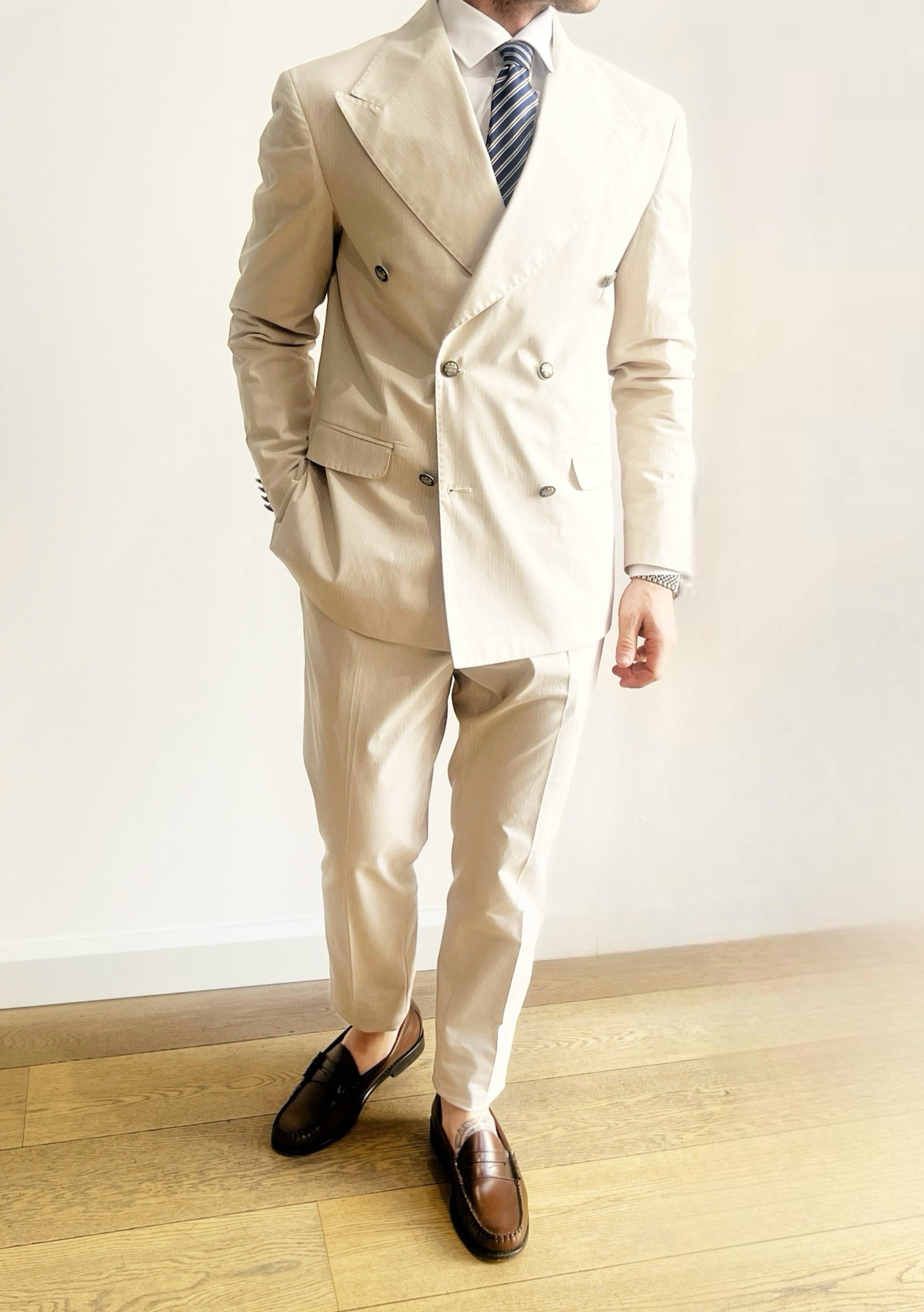 ROBERT PINSTRIPED TROUSERS