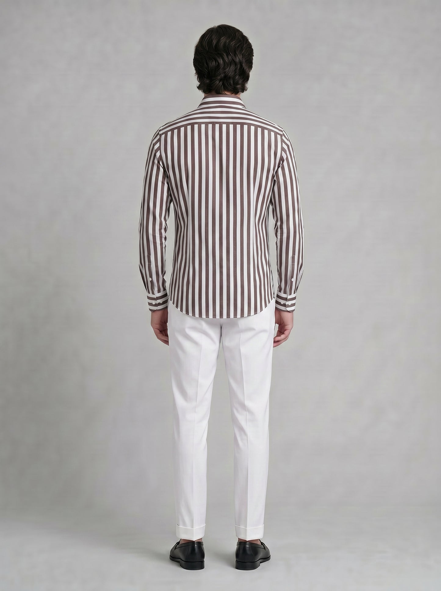Camicia Righe Larghe Regis