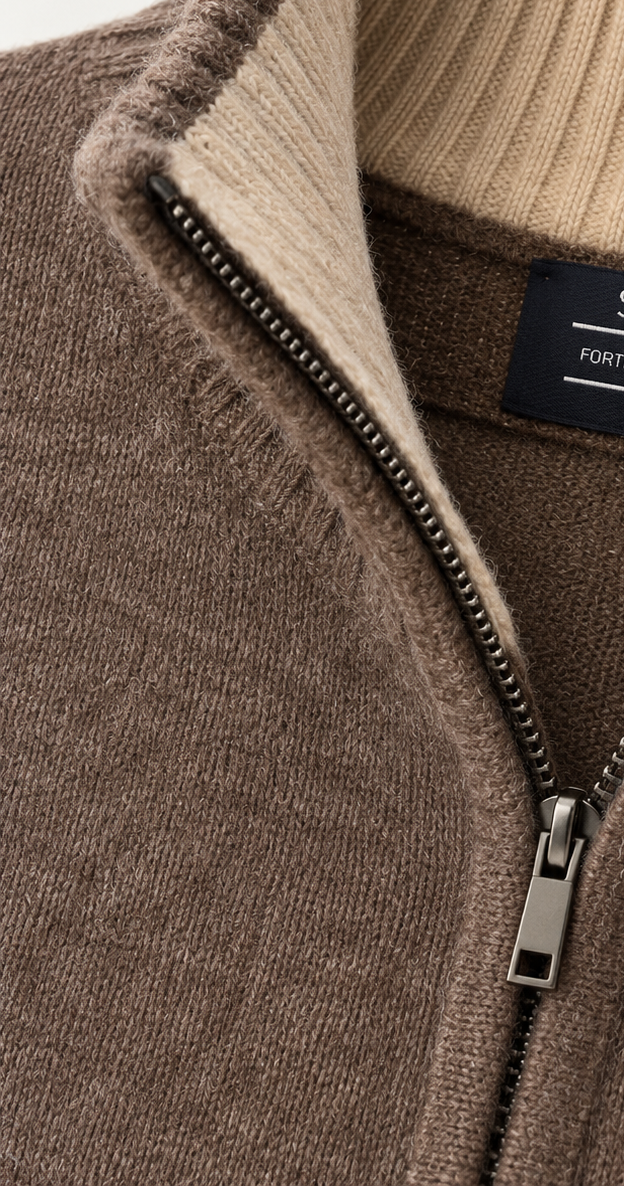 Lupetto Mezza Zip in Lana