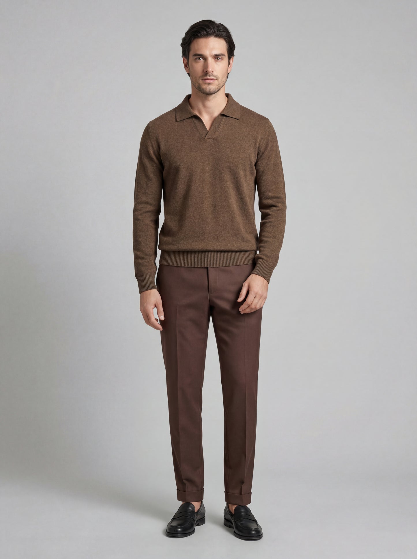 Derby Collar Polo - Wool & Cashmere