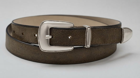 Cintura in cuoio - Tortora