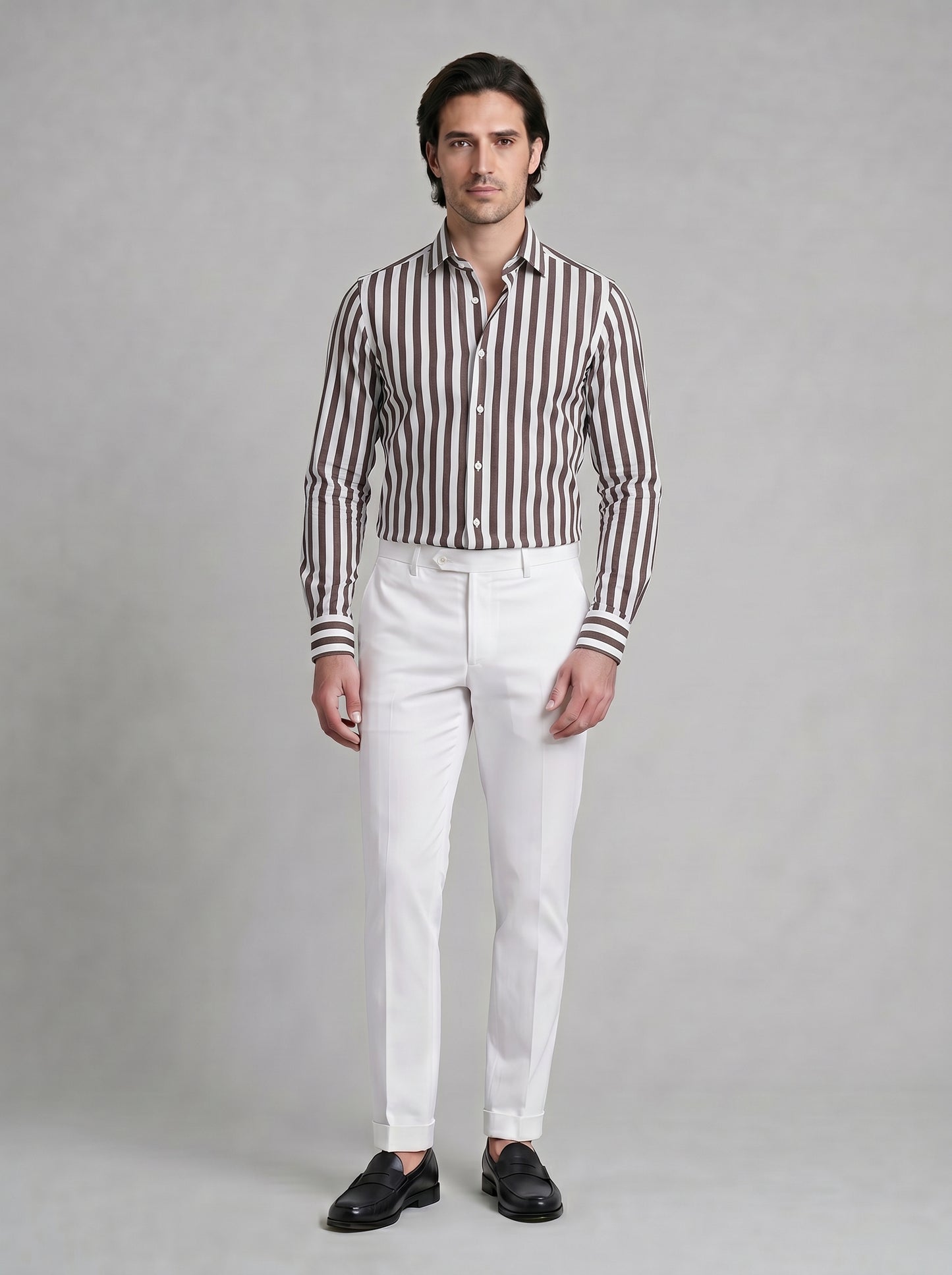 Camicia Righe Larghe Regis