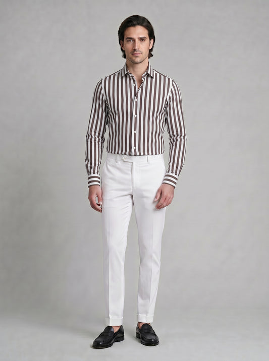Camicia Righe Larghe Regis