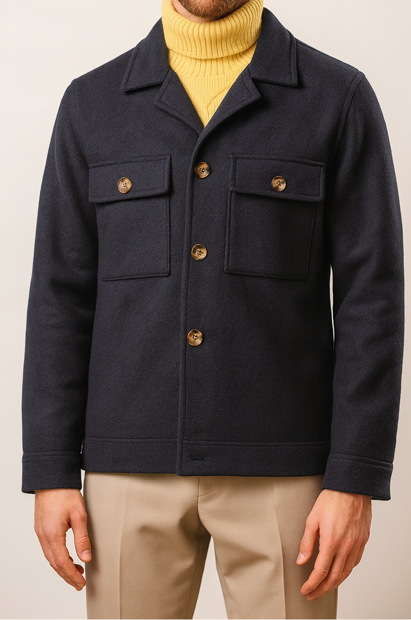 CAMICIA OVER IN LANA