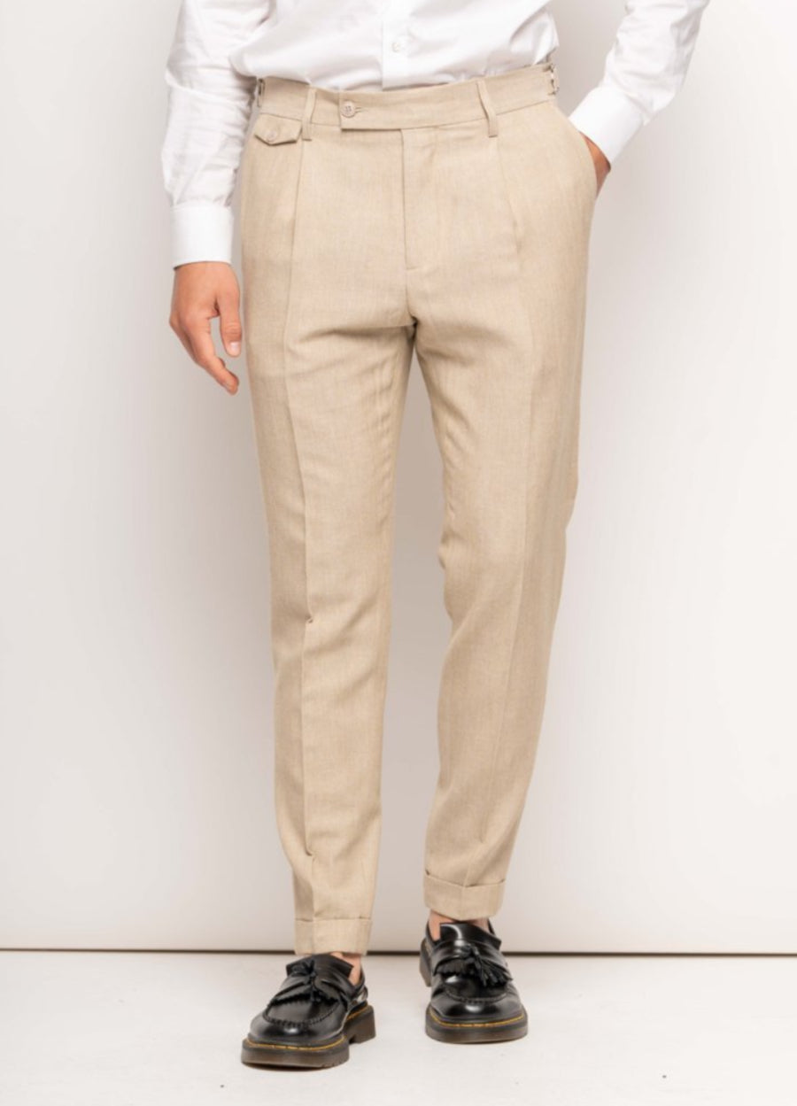 PANTALONE IN LINO JACOB