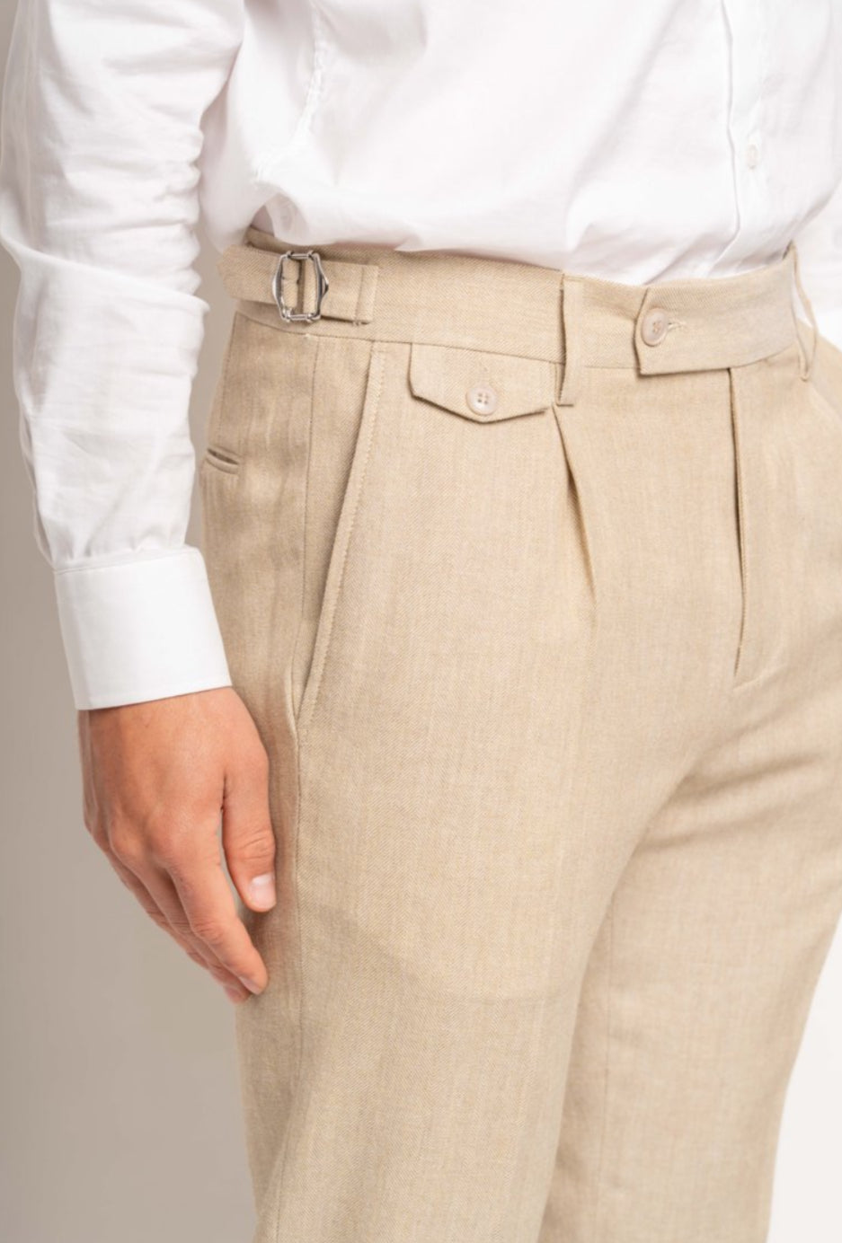 PANTALONE IN LINO JACOB