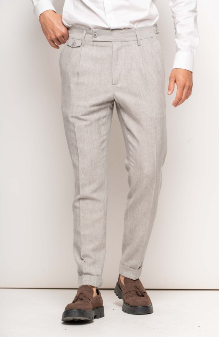 PANTALONE IN LINO JACOB