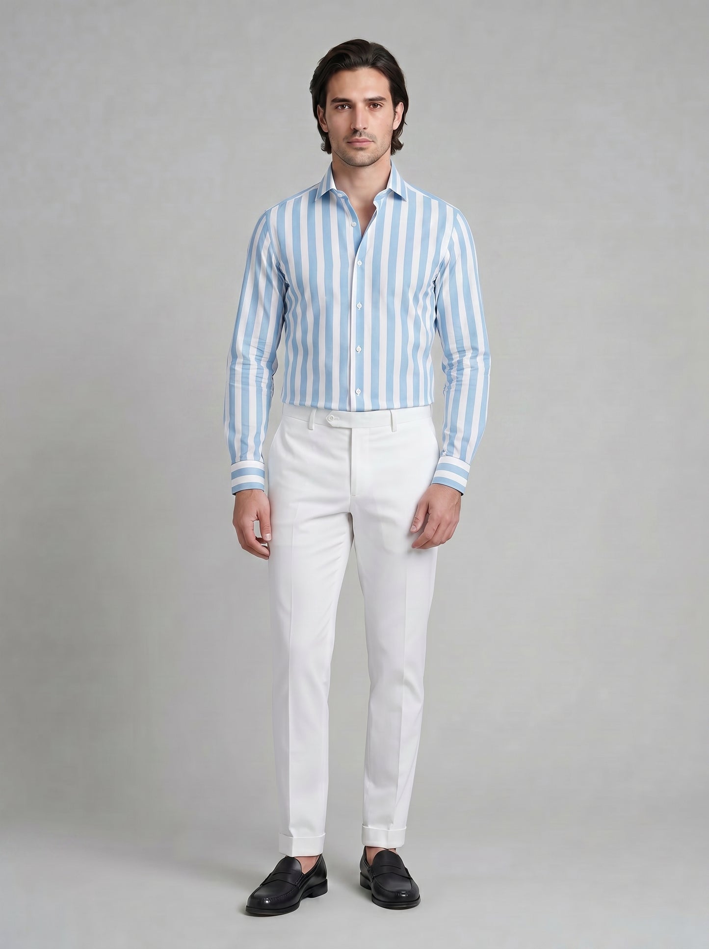 Camicia Righe Larghe Regis
