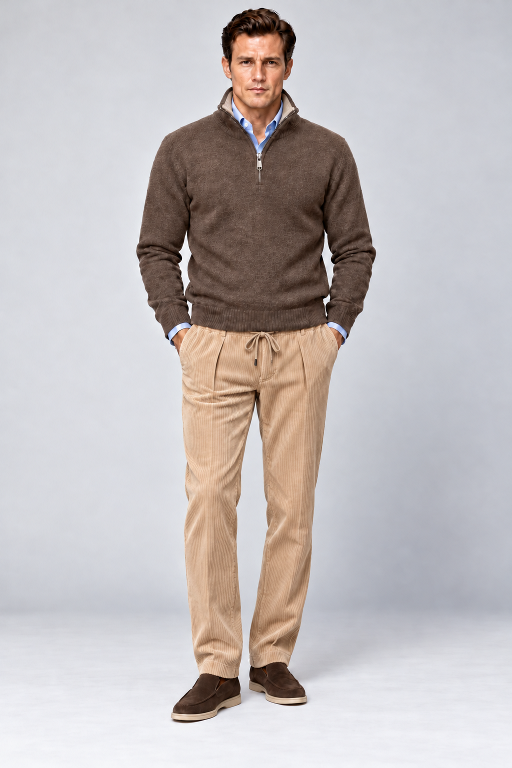 Pantalone In Velluto Rocciatore Con Elastico