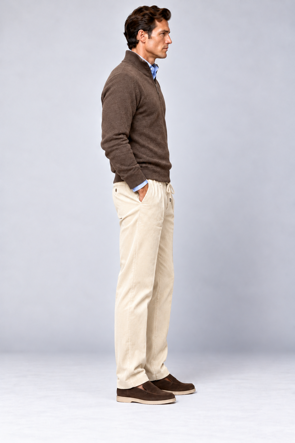 Pantalone In Velluto Rocciatore Con Elastico
