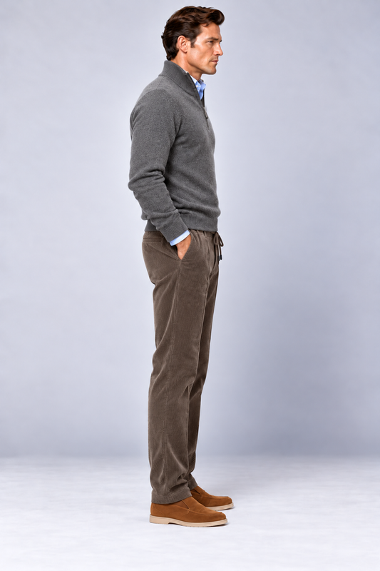 Pantalone In Velluto Rocciatore Con Elastico