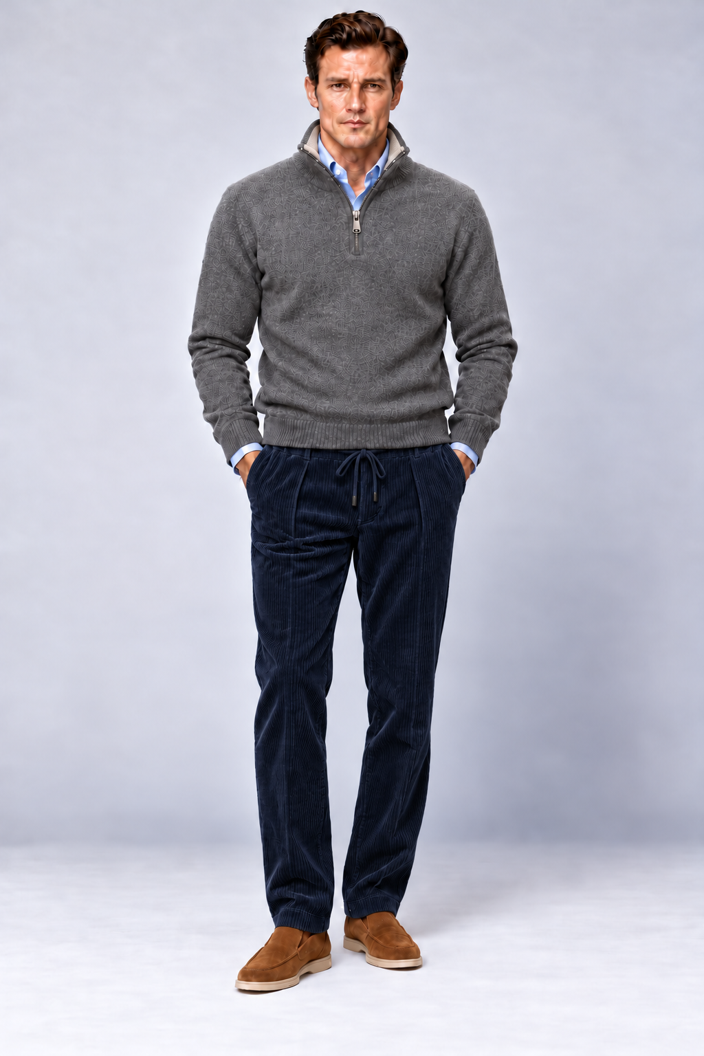 Pantalone In Velluto Rocciatore Con Elastico