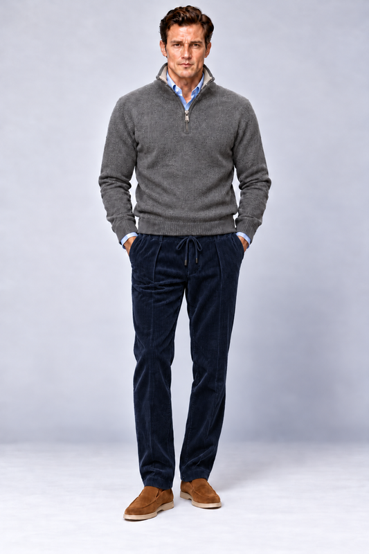 Pantalone In Velluto Rocciatore Con Elastico