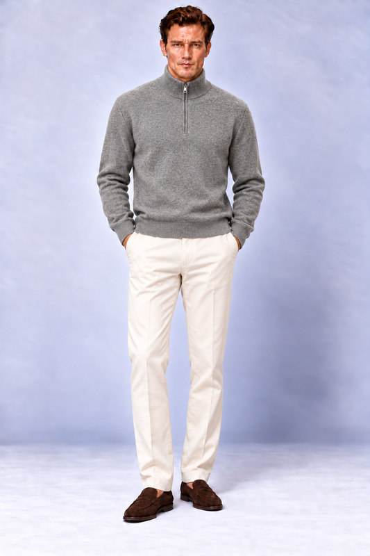 Maglione Mezza Zip - Lana & Cashmere