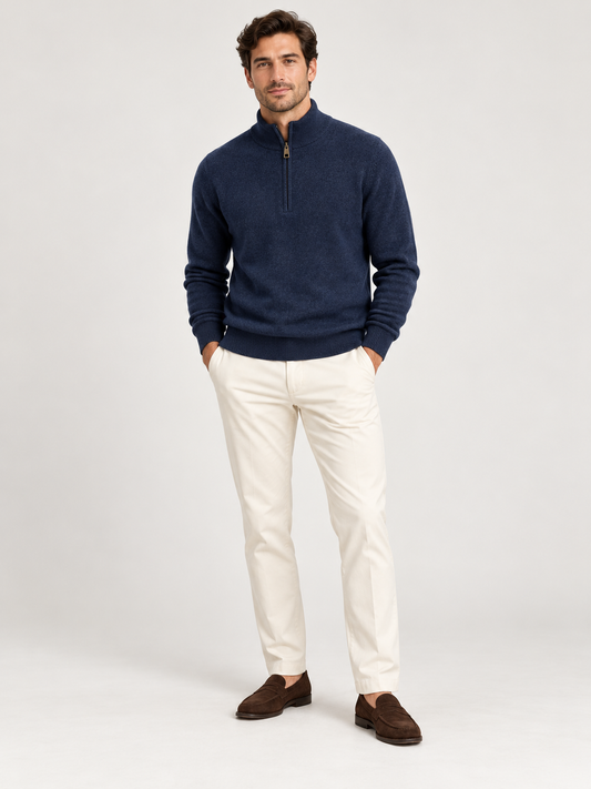 Maglione Mezza Zip - Lana & Cashmere