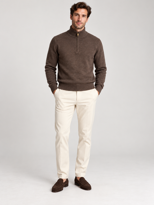 Maglione Mezza Zip - Lana & Cashmere