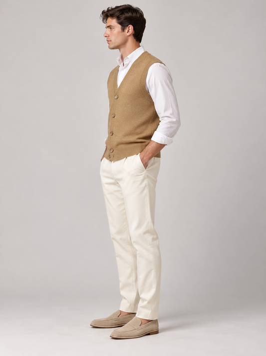 Cardigan In Lana & Cashmere