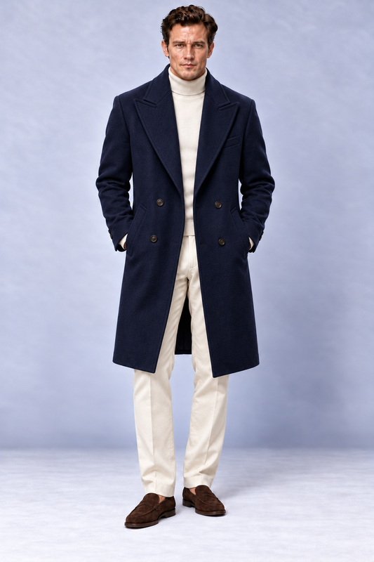 Cappotto Doppiopetto In Lana