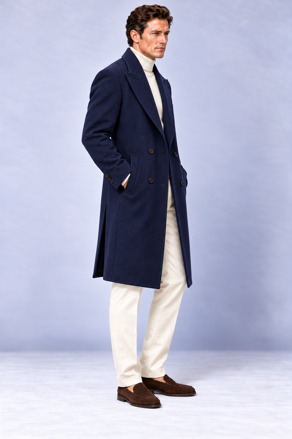 Cappotto Doppiopetto In Lana