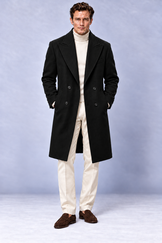 Cappotto Doppiopetto In Lana