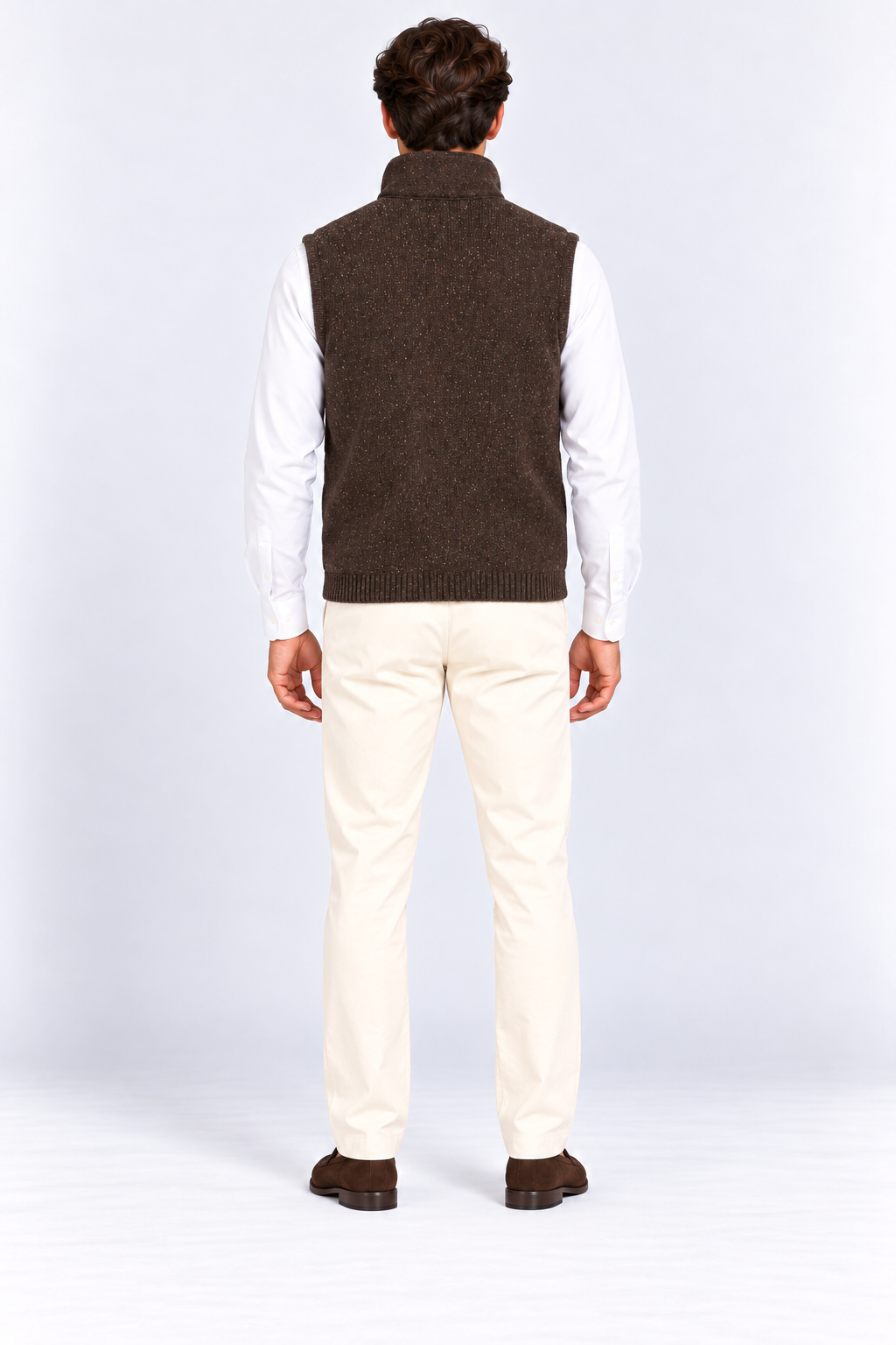 Gilet In Lana & Seta