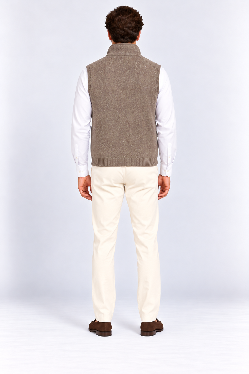 Gilet In Lana & Seta