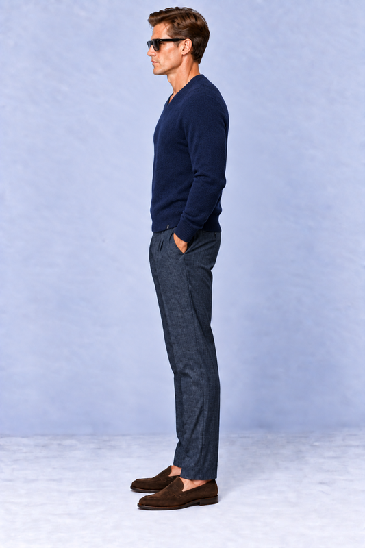Maglione Scollo a V In Lana & Cashmere