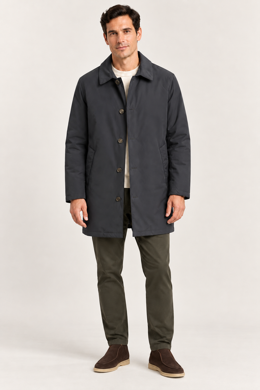 Cappotto in Tessuto Tecnico S-Tech