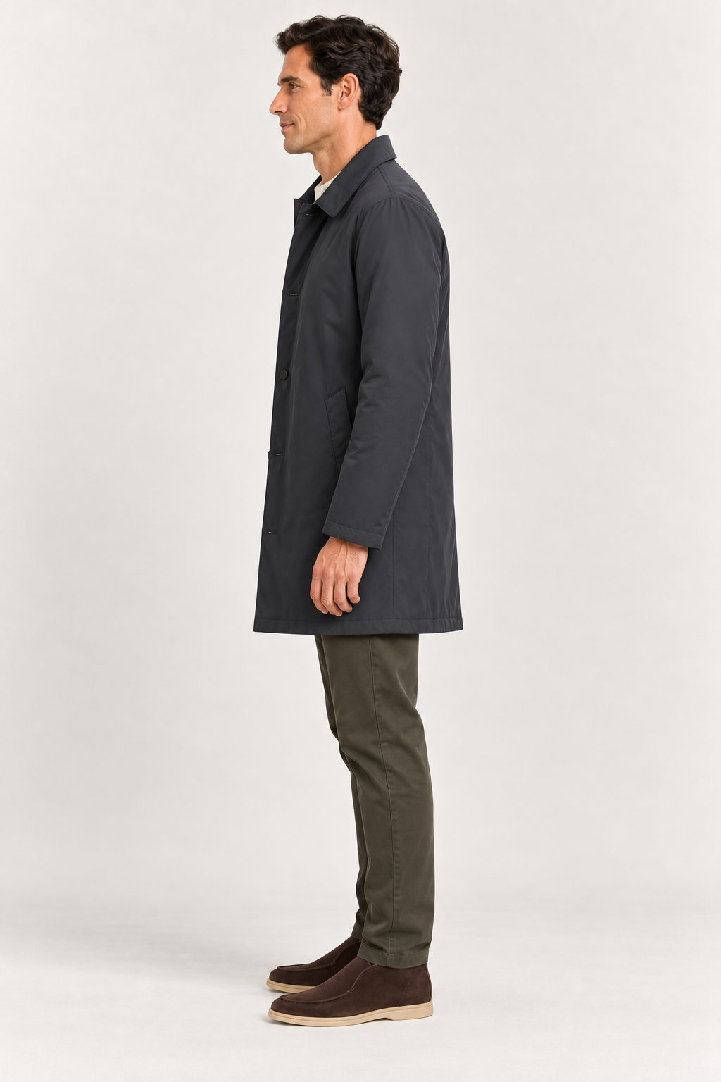 Cappotto in Tessuto Tecnico S-Tech