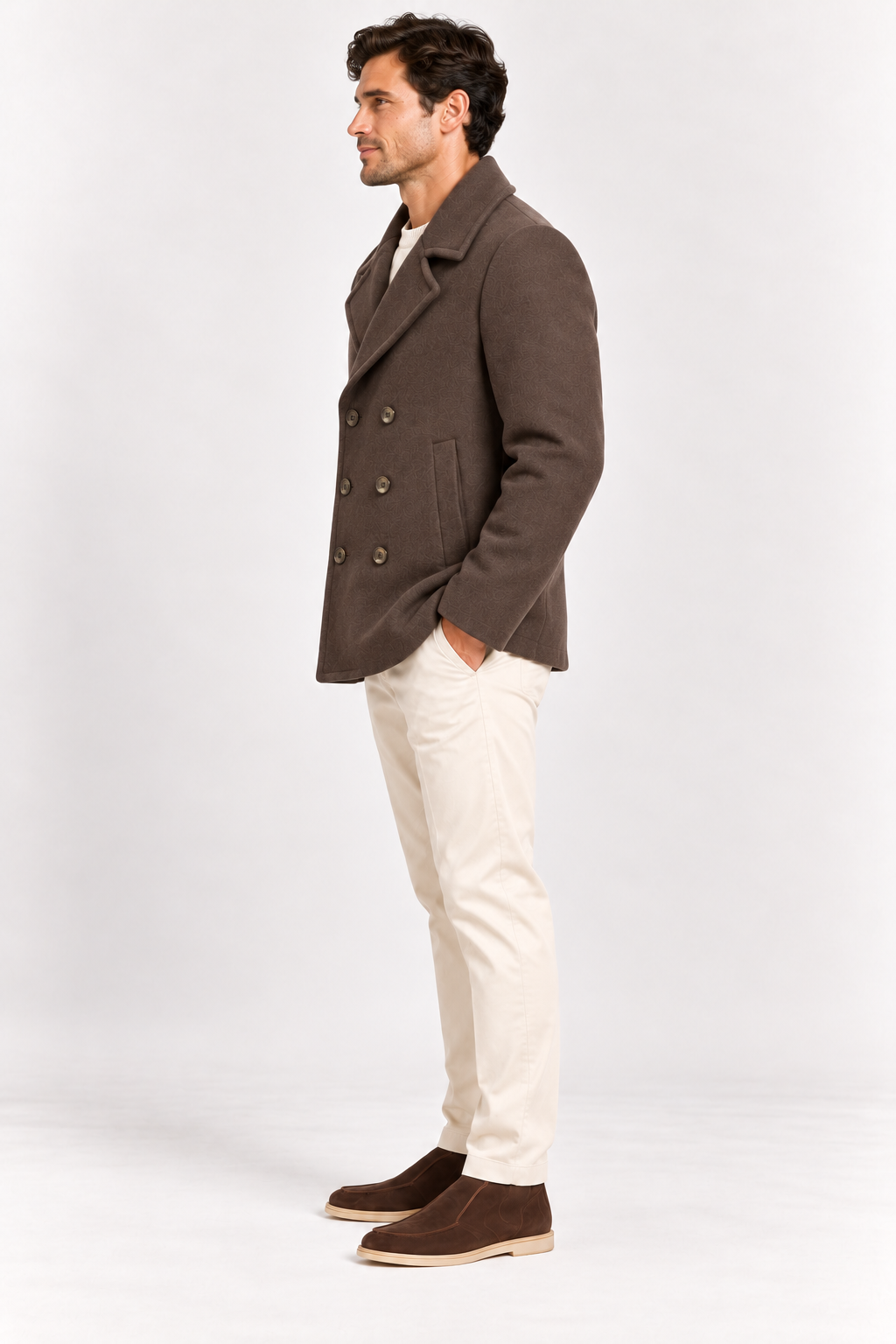 Cappotto Peacoat In Lana