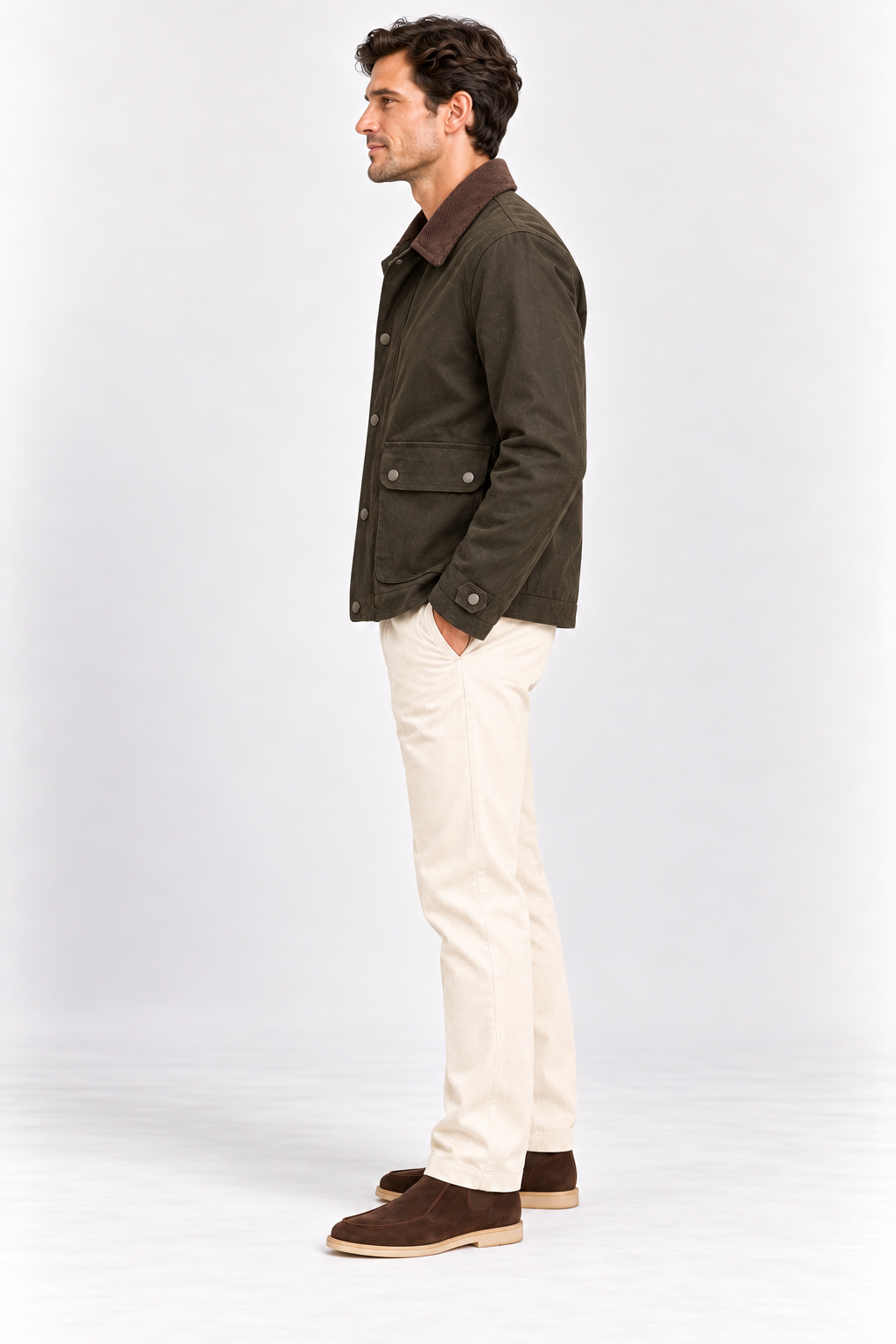 Cappotto In Cotone Cerato
