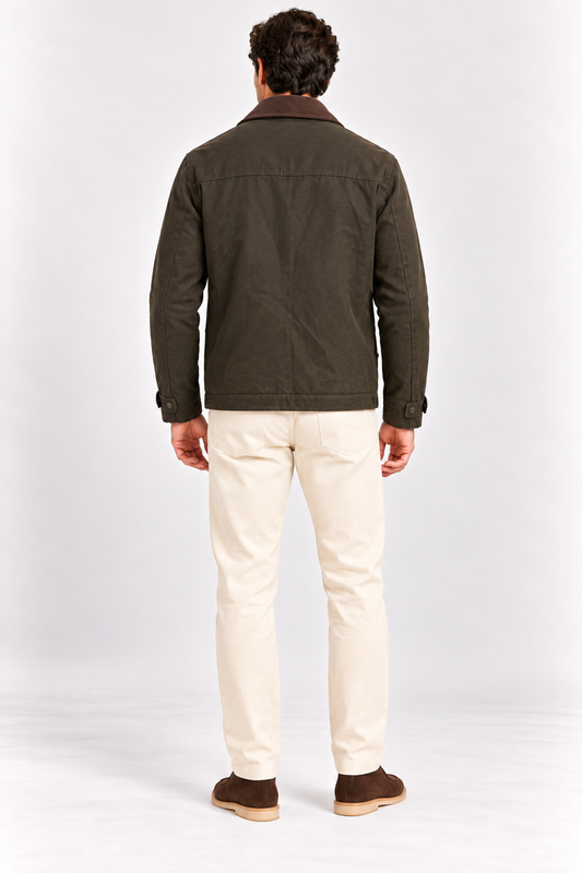 Cappotto In Cotone Cerato