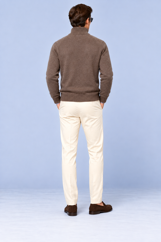 Lupetto Mezza Zip in Lana