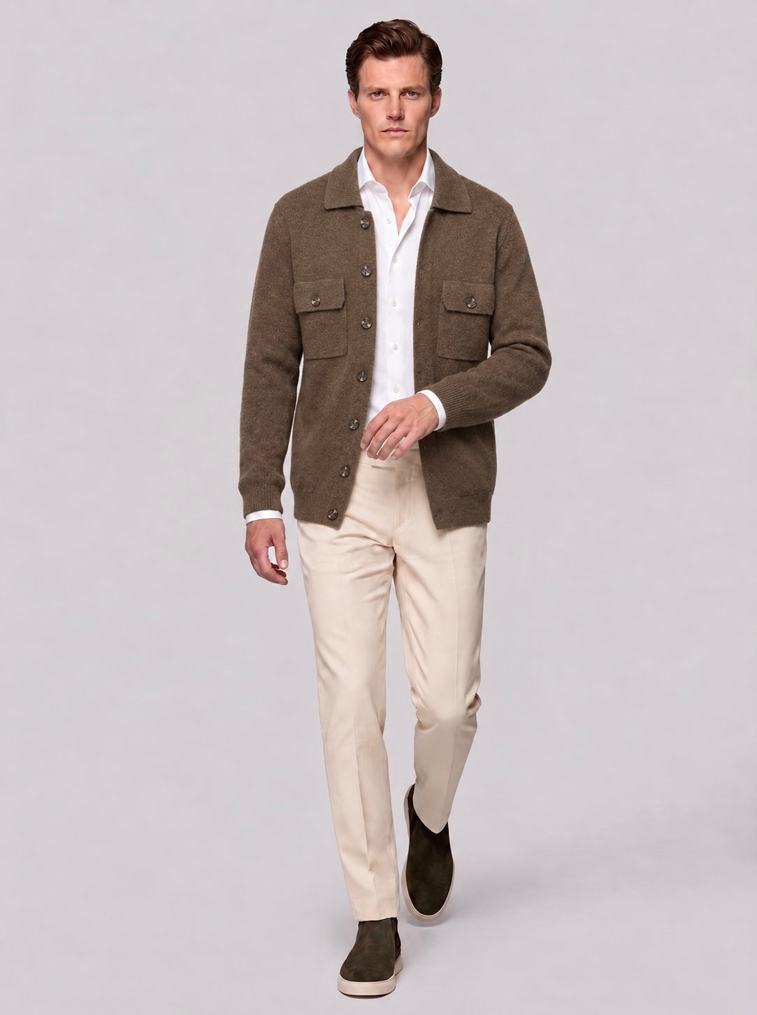 Overshirt in Lana Cashmere
