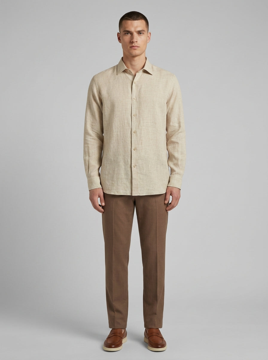 Camicia In Lino Thomas - Regular Fit