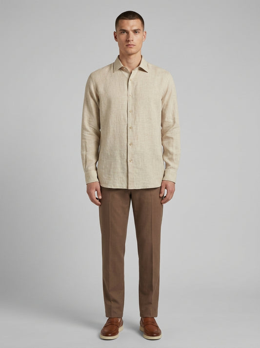 Camicia In Lino Thomas - Regular Fit