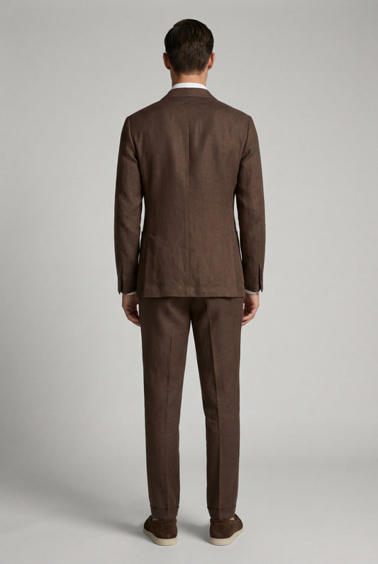 Giacca In Lino Doppiopetto Marcello