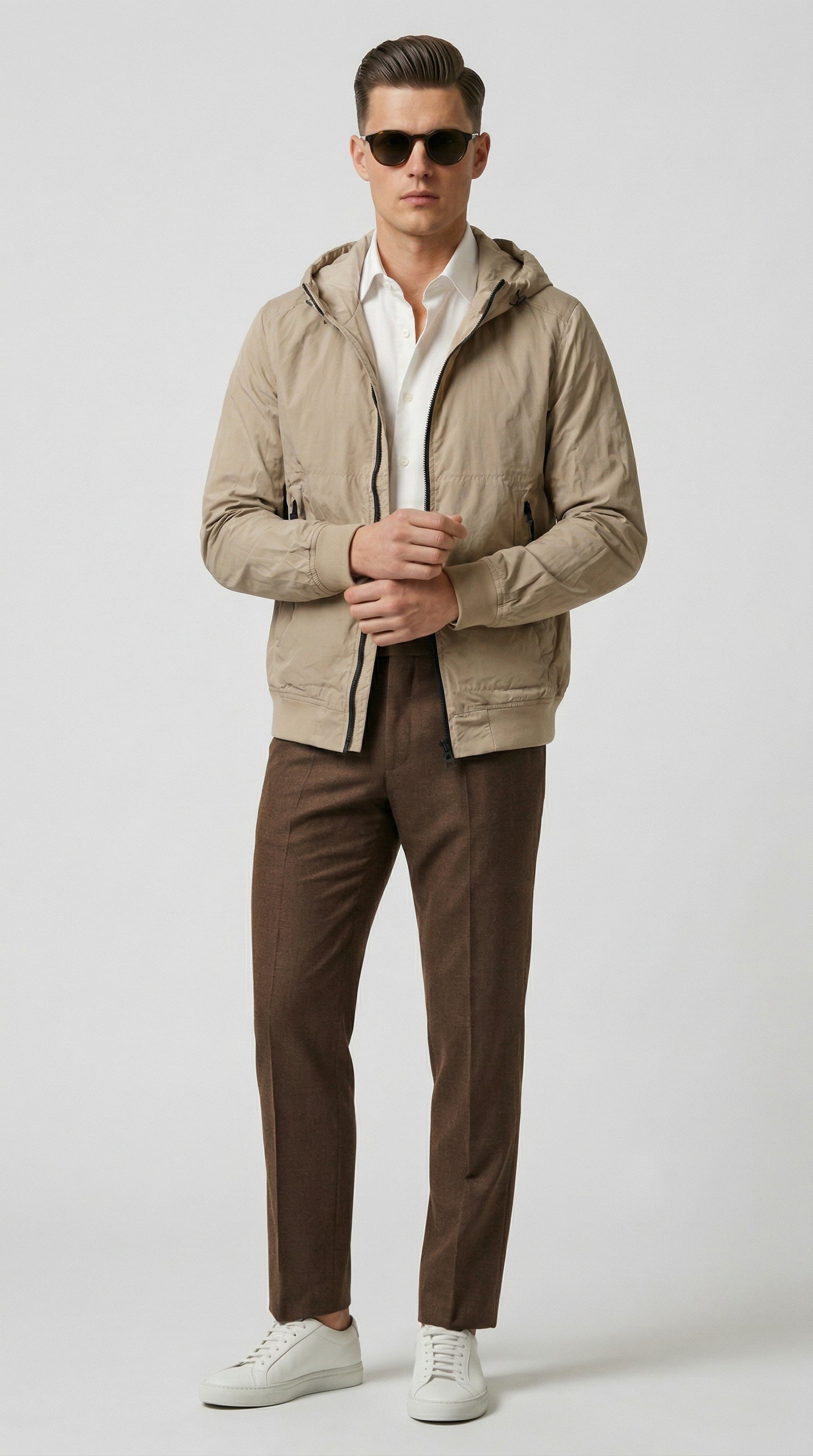 Technical Fabric Bomber Jacket