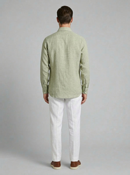 Camicia In Lino Thomas - Regular Fit