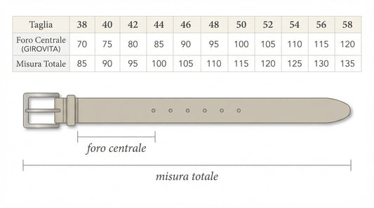 Cintura in Pamellato  - Nero