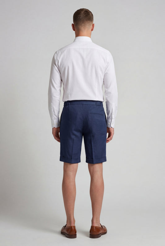 Bermuda In Lino - Elastico Laterale