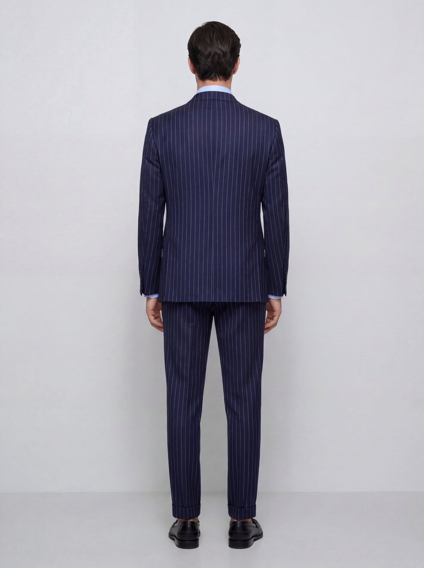 Giacca Doppiopetto Gessata Tailor - Fresco Di Lana