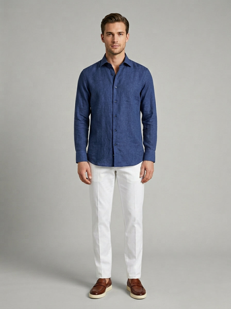 Camicia In Lino Thomas - Regular Fit