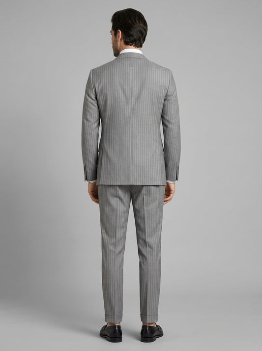 Gordon Pinstripe Jacket - Cool Wool 