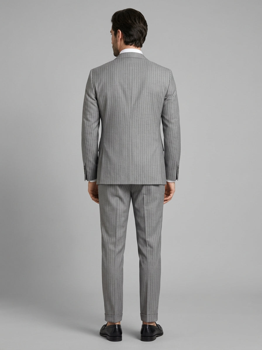 Gordon Pinstripe Suit - Cool Wool