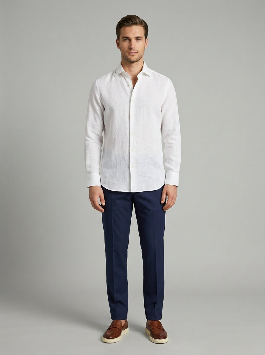 Camicia In Lino Thomas - Regular Fit