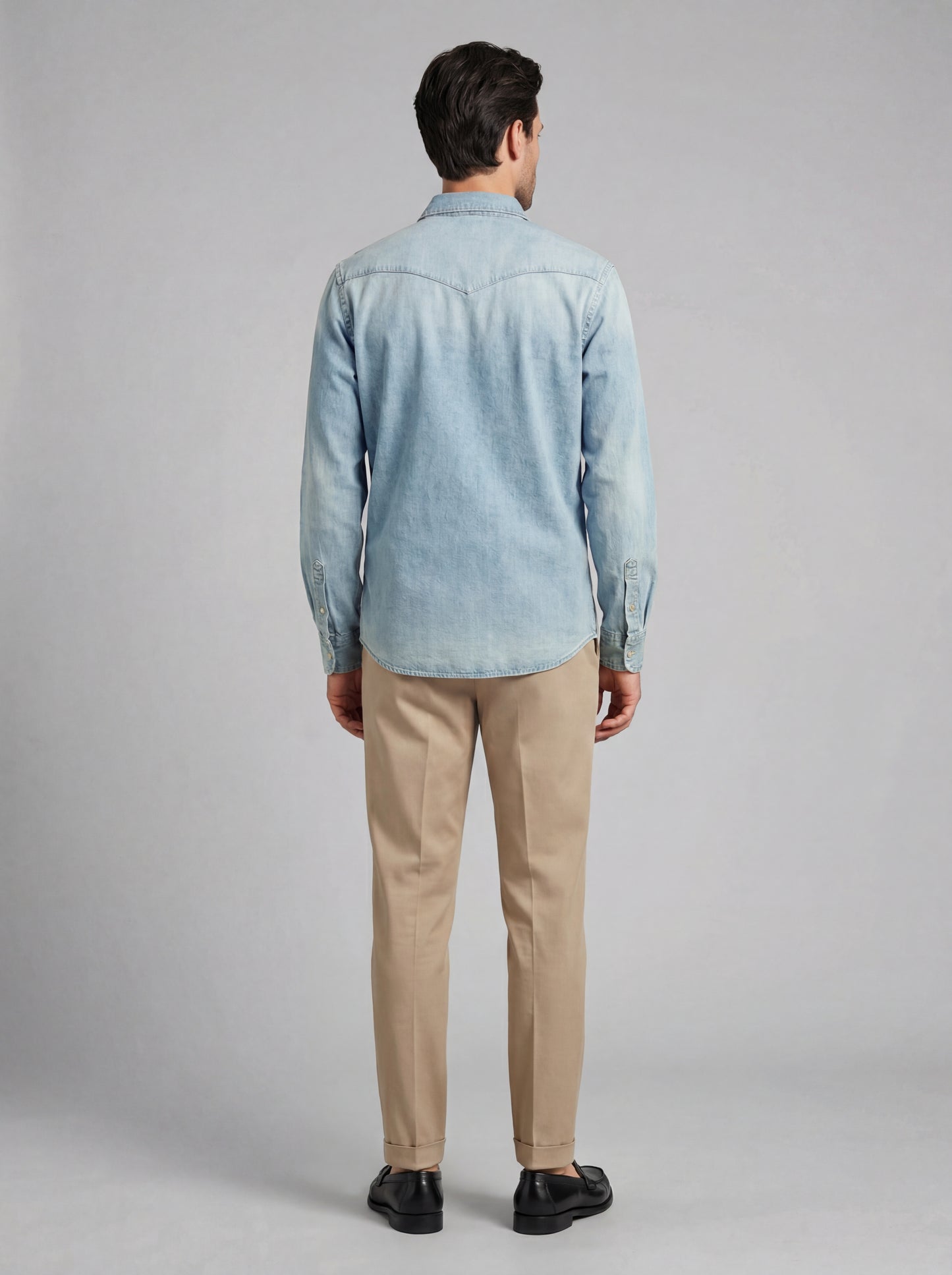 Camicia Western In Denim Richard