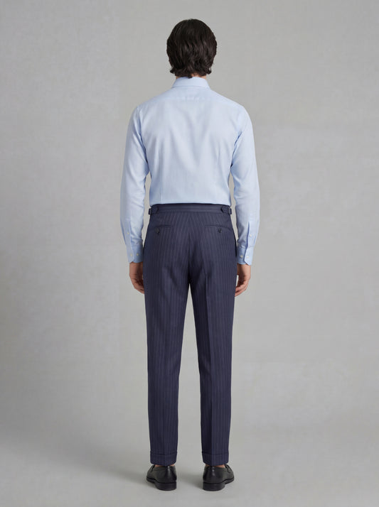 Tailored Gessato Trousers - Fresh Wool 